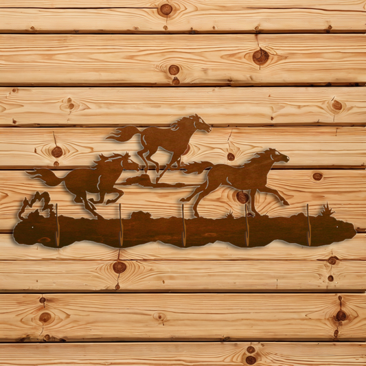 CH-5572 Wild Horses Scenic Five Hook