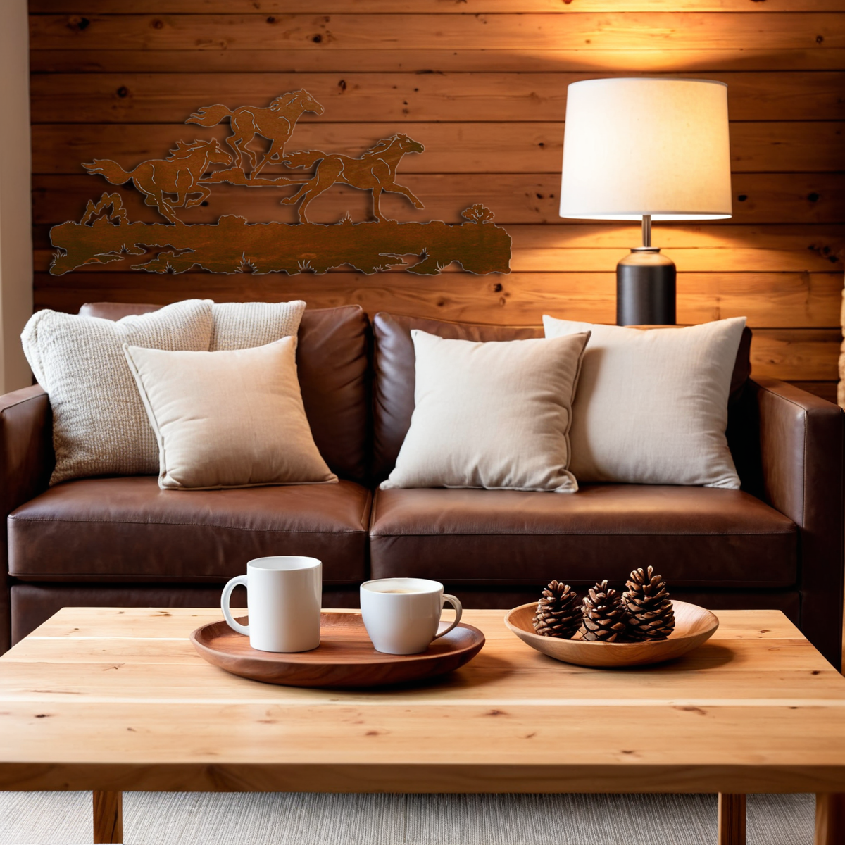 Wild Horses Wall Art - 57"