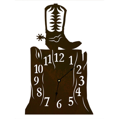 CL-7005 Cowboy Boot Table Clock