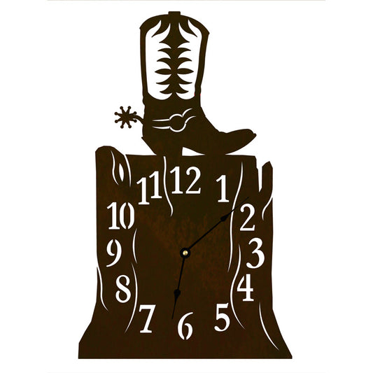 CL-7005 Cowboy Boot Table Clock