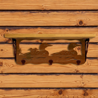 SW-3719 Loon 20" Coat Hook Shelf