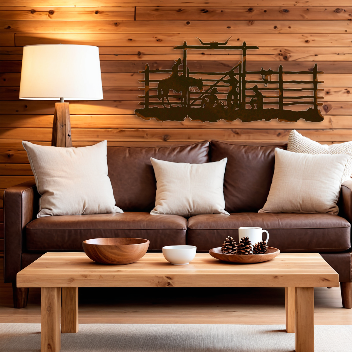 Cowboy Corral Wall Art - 57"