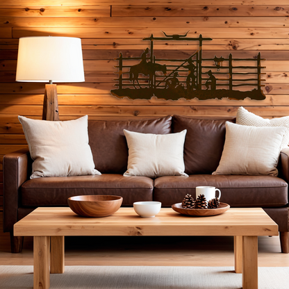 Cowboy Corral Wall Art - 57"