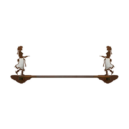 Pistol Cowgirl Hand Towel Bar Burnished