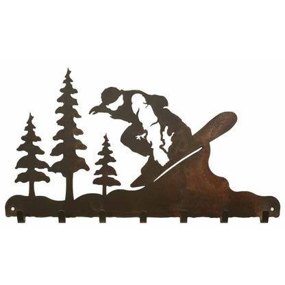 Snowboarder Key Chain Holder