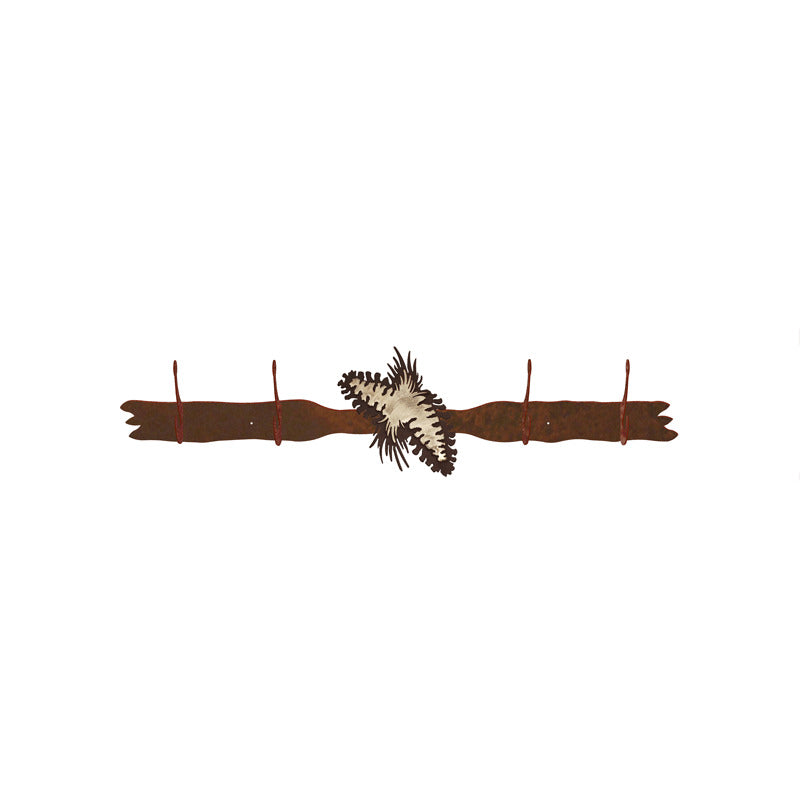 Pine Cone Burnished Four Hook