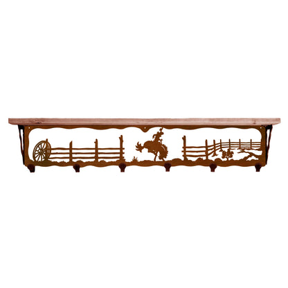 Bronc 42" Coat Hook Shelf