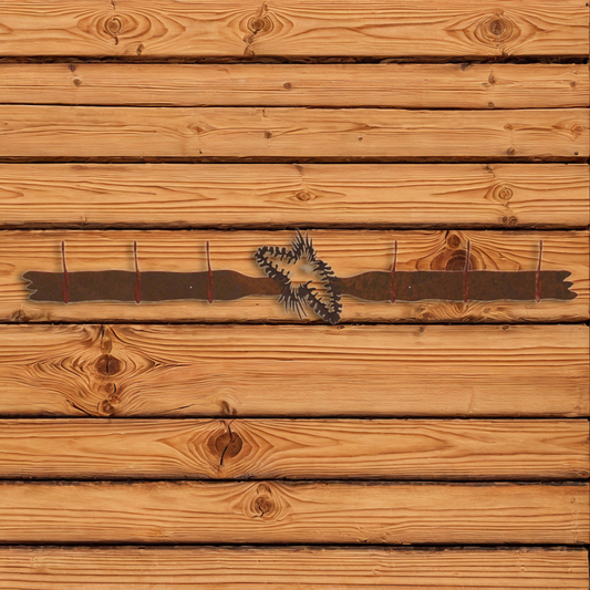 CH-5643 Pine Cone Six Hook Burnished