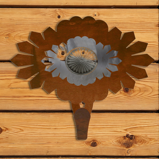 CHL-420 Sunburst Concho Large Single Coat Hook