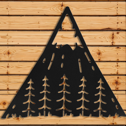 Mountain and Pine Wall Art