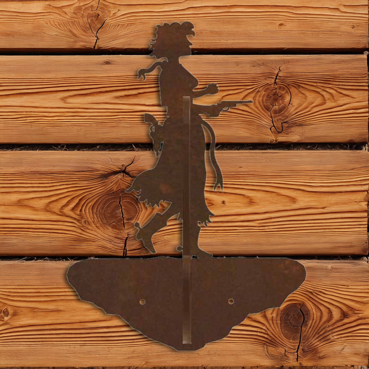 CH-5274 Pistol Cowgirl Double Coat Hook