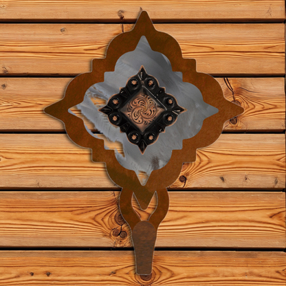 CHL-429 Diamond Copper Concho Large Single Coat Hook