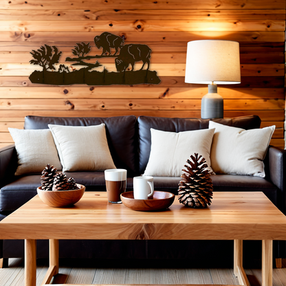 Buffalo Herd Scenic Six Hook