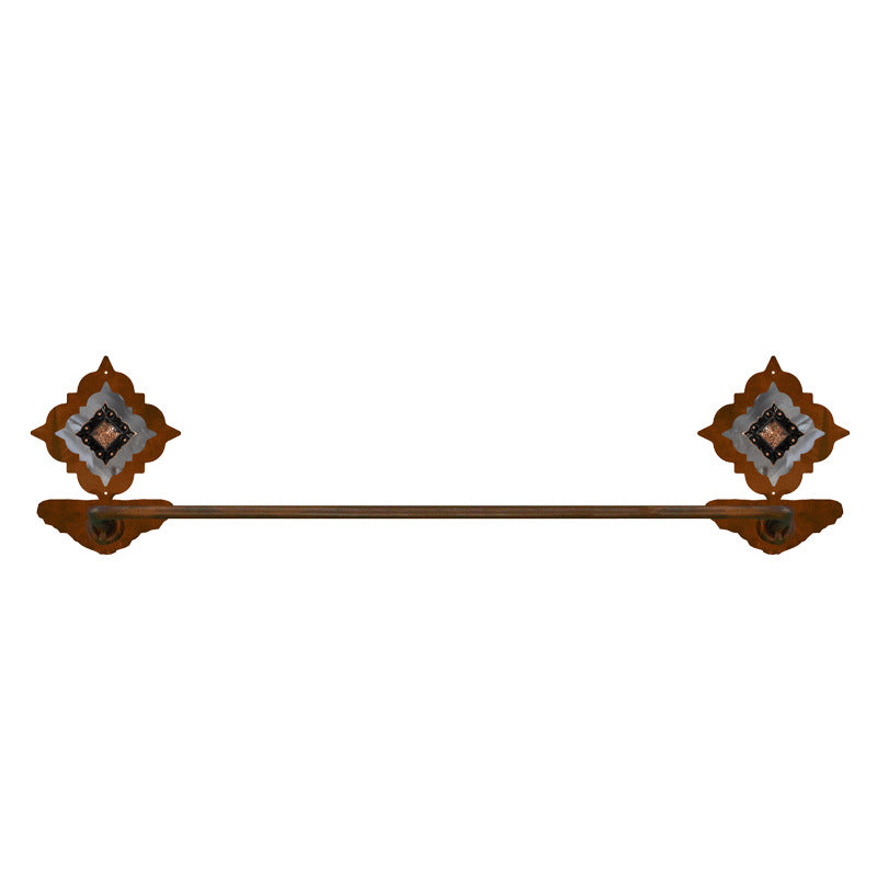 BA-7020 Copper Diamond Pico Concho Towel Bar