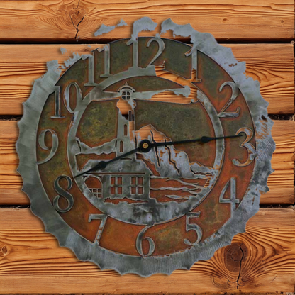 CL-5047 Lighthouse 12" Round Clock