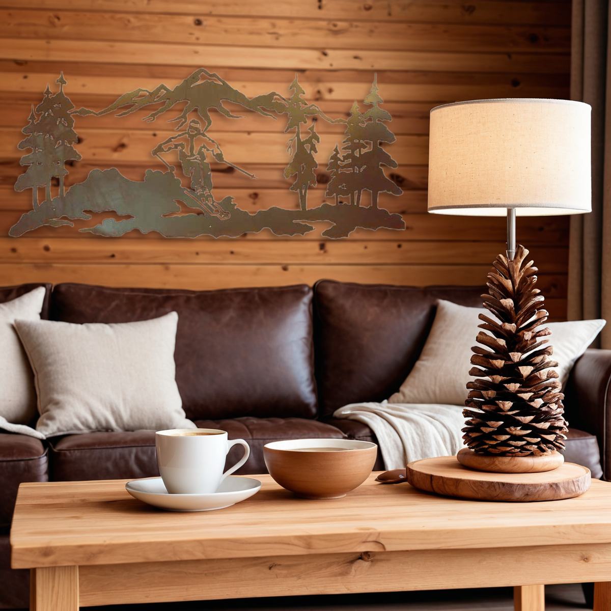 Skier Wall Art - 57"