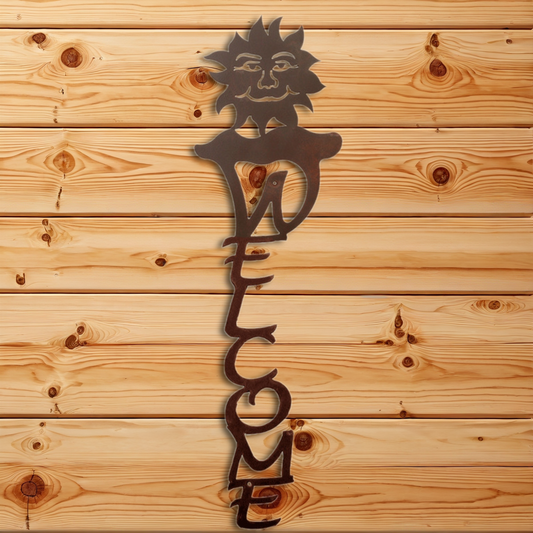 WE-2035 Sun Vertical Welcome Sign