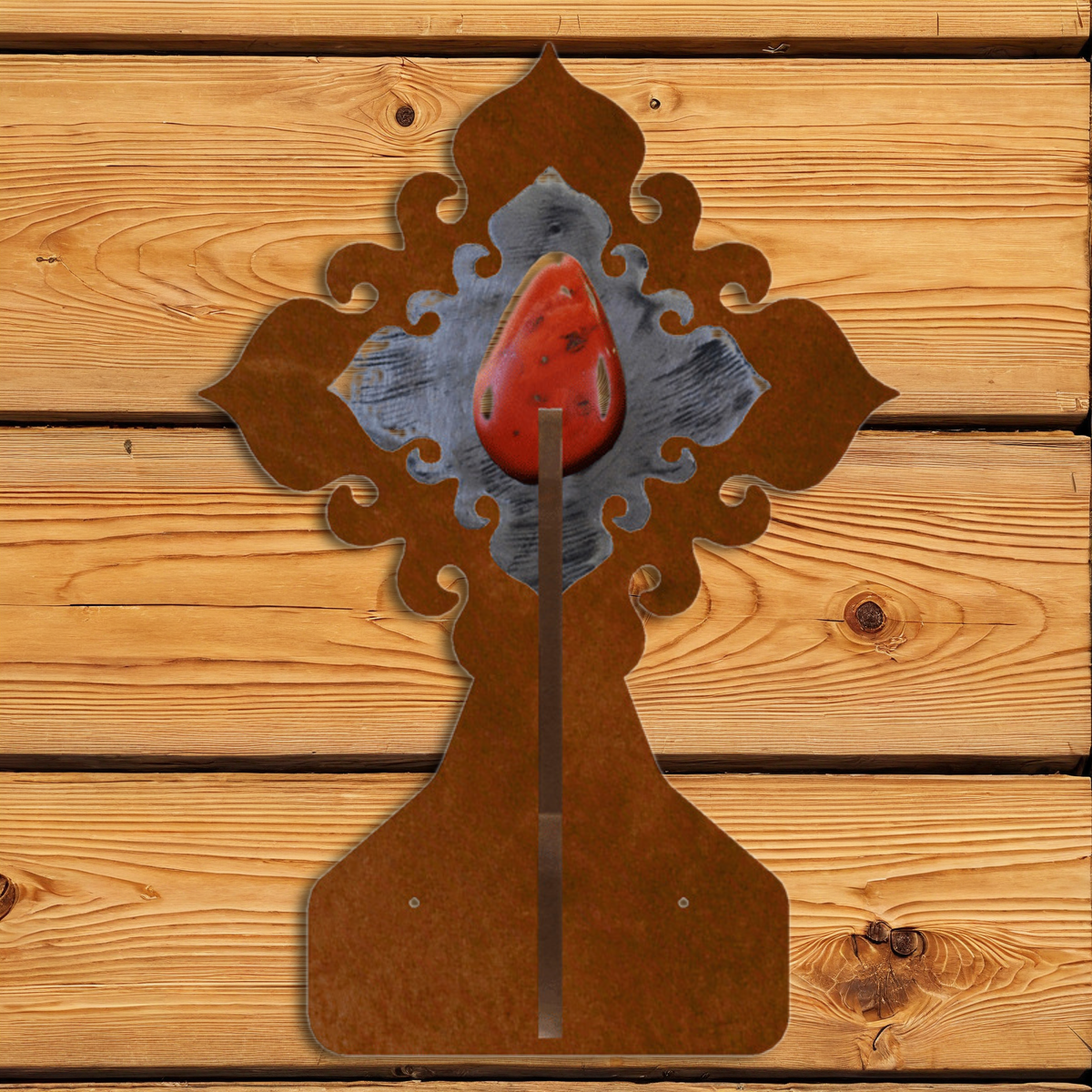 CH-4223 Red Jasper Stone Double Coat Hook