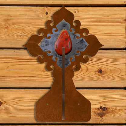 CH-4223 Red Jasper Stone Double Coat Hook