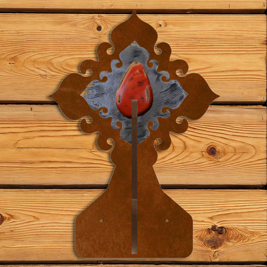 CH-4223 Red Jasper Stone Double Coat Hook
