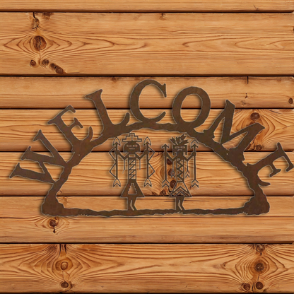 WE-9638 Yei Horizontal Welcome Sign