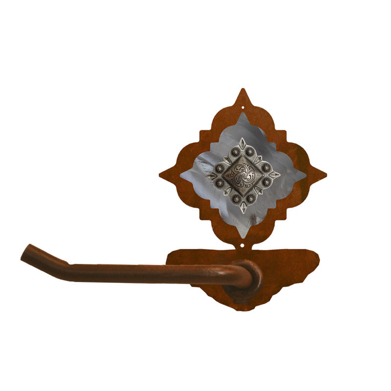 BA-7116 Diamond Silver Pico Concho Tissue Holder