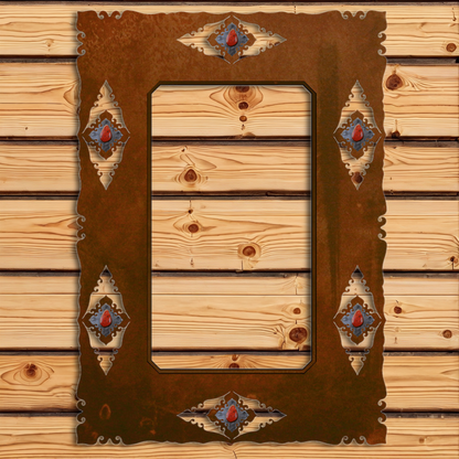 MH-1052 36" Red Jasper Stone Mirror