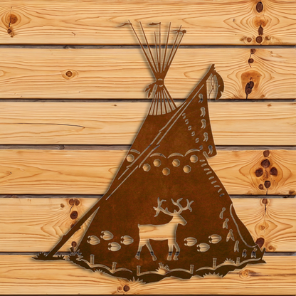 WA-3084 Tepee Wall Art - 30"