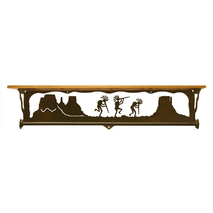 Kokopelli 34" Towel Bar Shelf