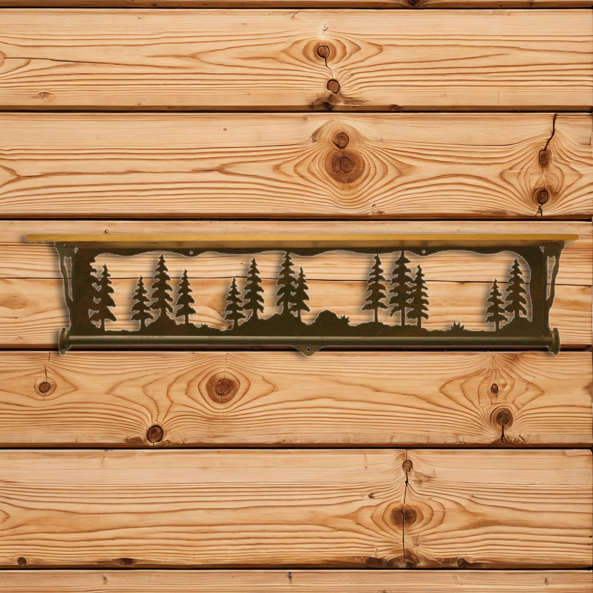 BA-3434 Pine Forest 34" Towel Bar Shelf