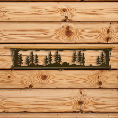 BA-3434 Pine Forest 34" Towel Bar Shelf