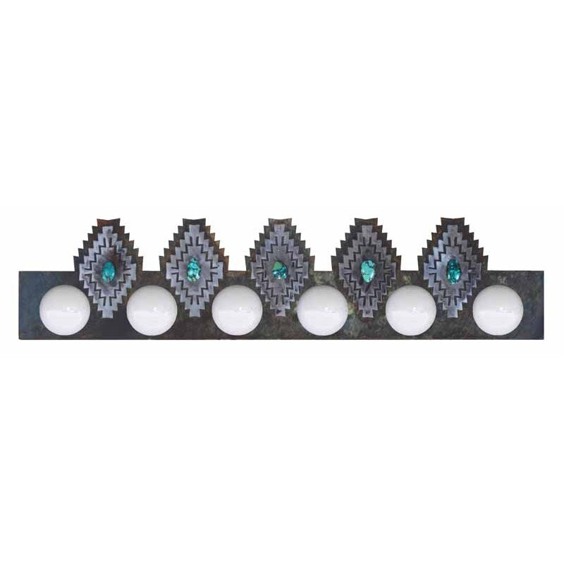 LST-7650 Desert Diamond with Turquoise Six Light