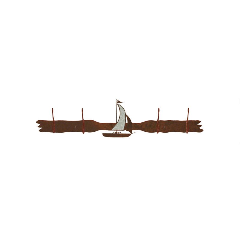 Sailboat Burnished Four Hook