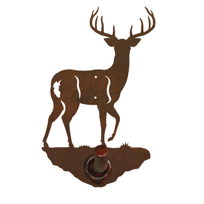 BA-8291 White Tail Deer Robe Hook