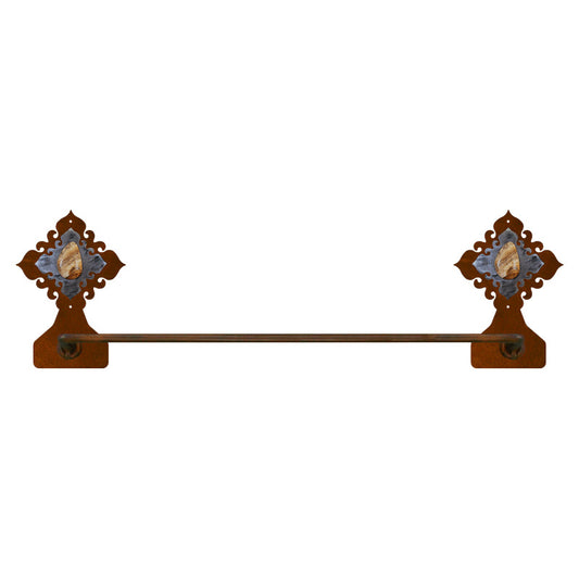 BA-7035 Picture Jasper Stone Burnished Towel Bar