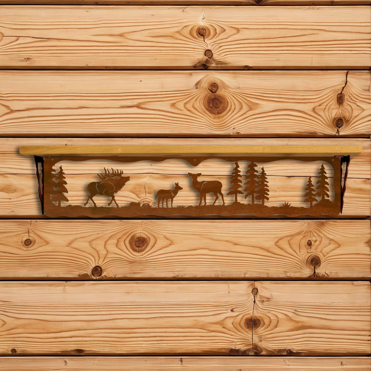 SW-7020 Elk Family 34" Shelf