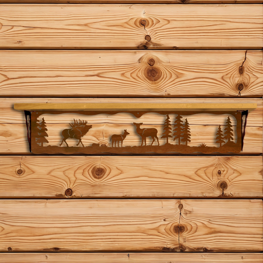 SW-7020 Elk Family 34" Shelf