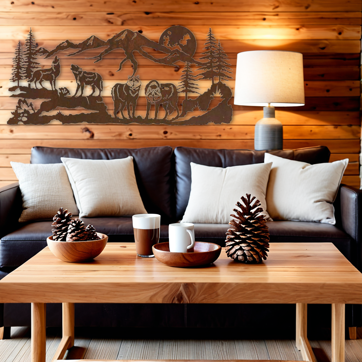 Wolves Wall Art - 57"