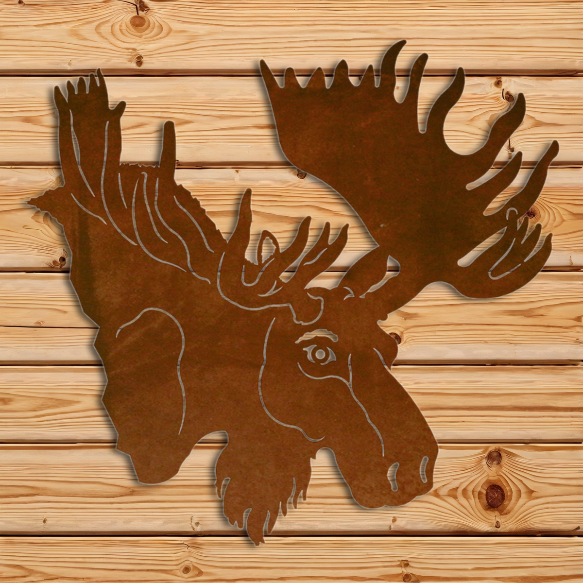WA-3072 Moose Head Wall Art - 30"