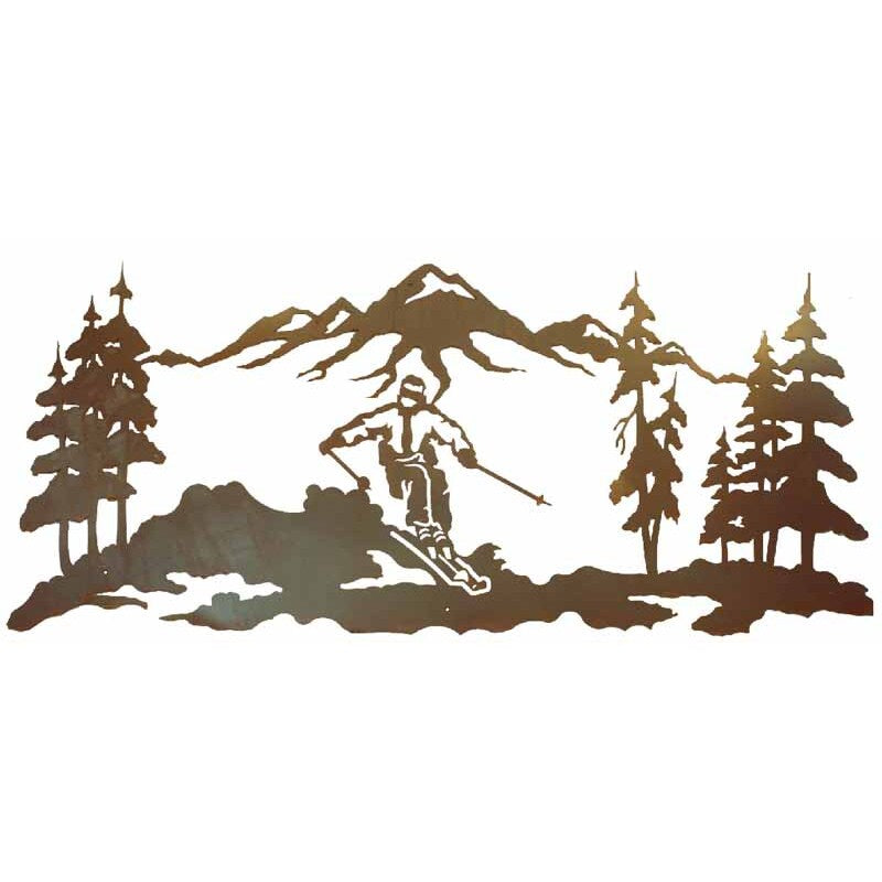 Skier Wall Art - 57"