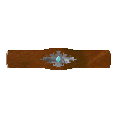 RR-6000 Desert Diamond with Turquoise 18" Rug Holder