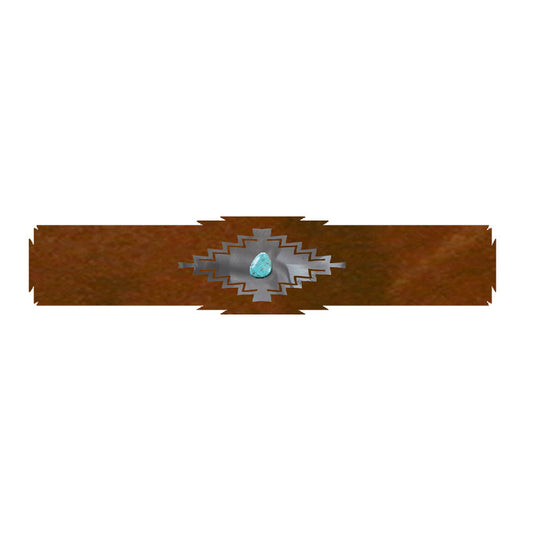 RR-6000 Desert Diamond with Turquoise 18" Rug Holder