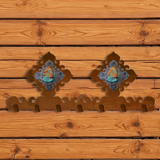 KC-2138 Turquoise Stone Key Chain Holder