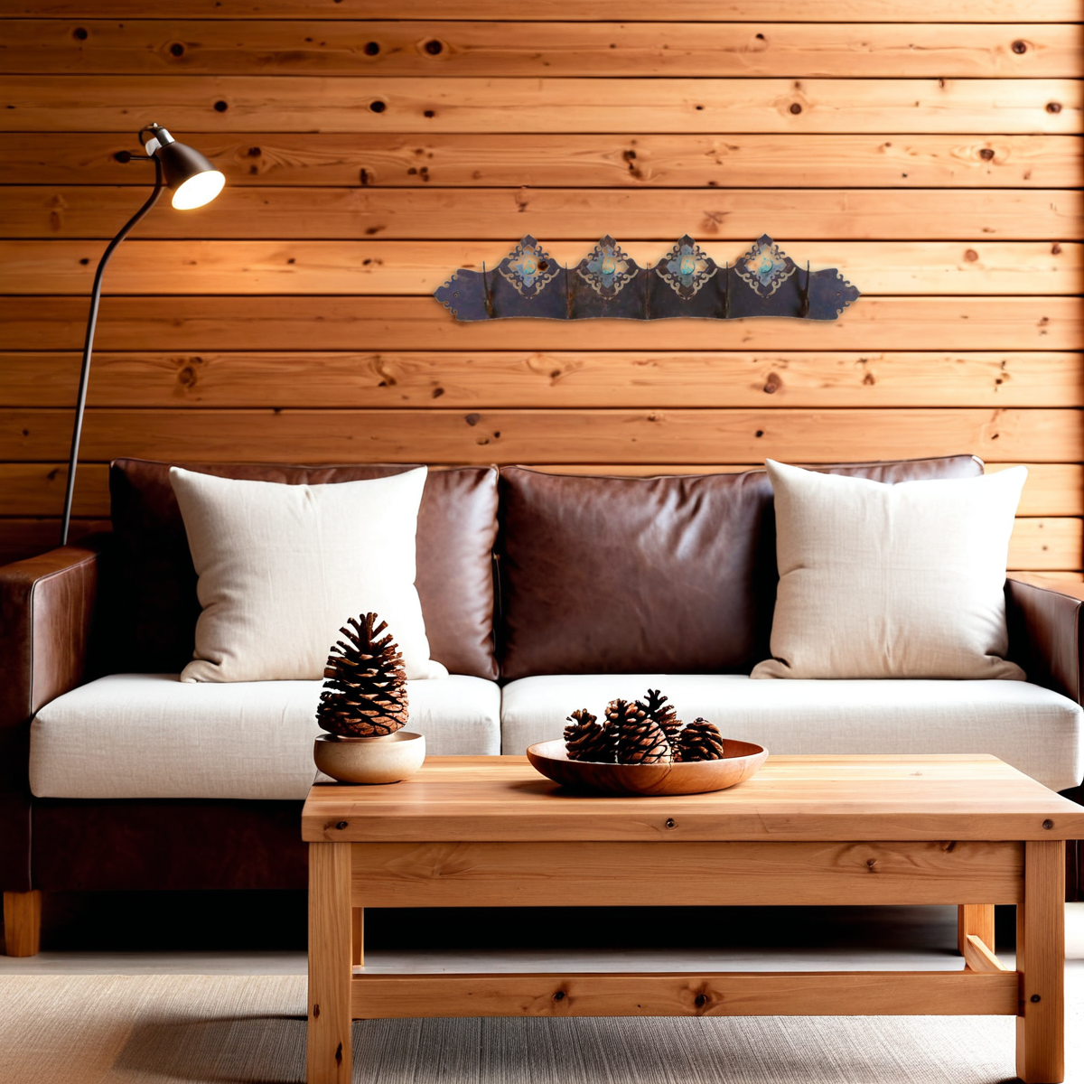 Turquoise Stone Scenic Five Hook