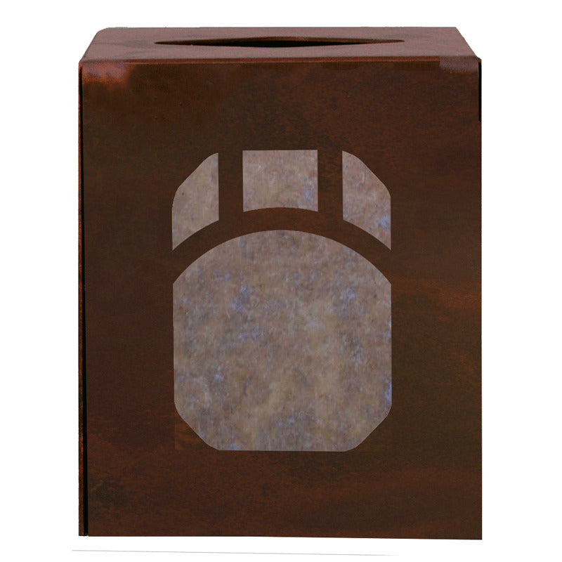TC-9336 Mountain Mission Square Tissue Box Cover