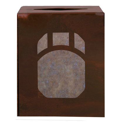 TC-9336 Mountain Mission Square Tissue Box Cover