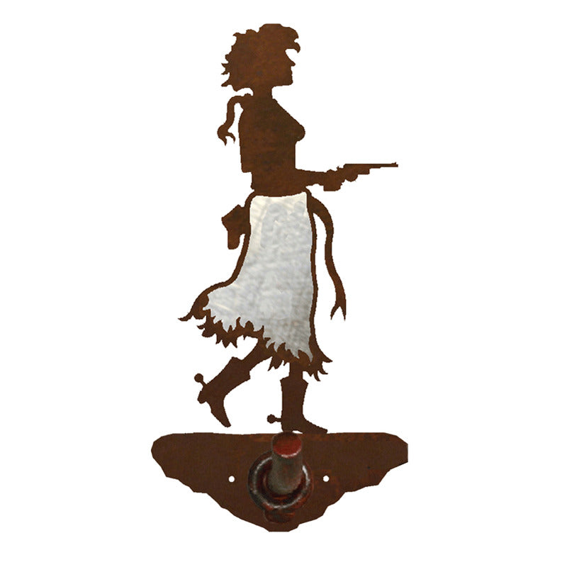 BA-8267 Pistol Cowgirl Robe Hook Burnished
