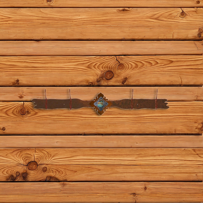 CH-4424 Turquoise Stone Four Hook