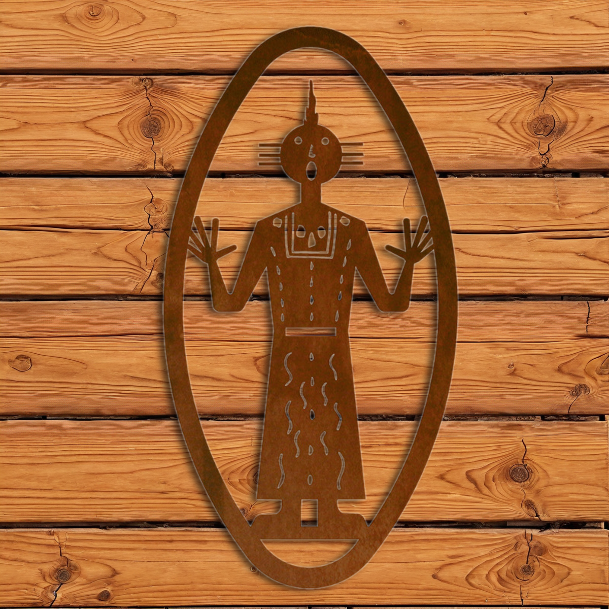 WA-72057 Kachina #4 Oval Wall Vertical