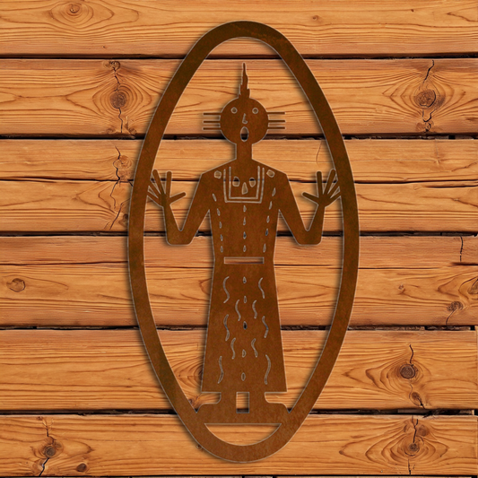 WA-72057 Kachina #4 Oval Wall Vertical